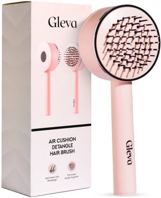 Gleva Self Cleaning Hair Brush Detangling Hairbrush Scalp Massager for All Hair Types