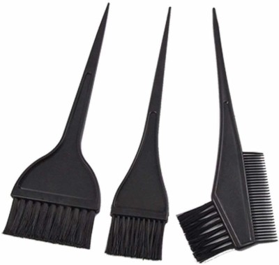 shri kanth art Hair Colouring Brush set of 3 Pcs (1 Set, Black)