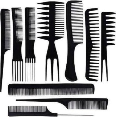 KESHAVART MULTIPURPOSE SALON HAIR STYLING KIT set of 10 Pcs Multipurpose Salon Hair comb