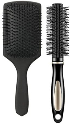 angelie Paddle Hair Brush Detangling Brush & Roller Brush Comb