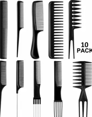 feelhigh Professional Hair Combs Salon Styling Tools comb brush Set 10 Piece