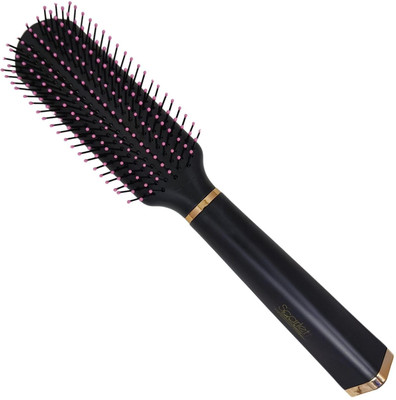Scarlet Line Professional 9 Rows Plastic Anti Static Large Tips Bristles Hair Styling Brush