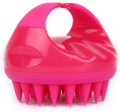 ZUNBELLA Soft Silicone Shampoo Scalp Shower Hairbrush Hair Washing Exfoliating Massager Brush Comb for Men Women Massage Scalp and Get Rid of Dandruff (PINK)