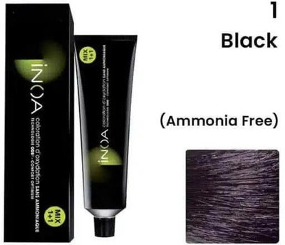 HOONDEE INOA HAIR COLOR NO:1 BLACK 60 ML , BLACK