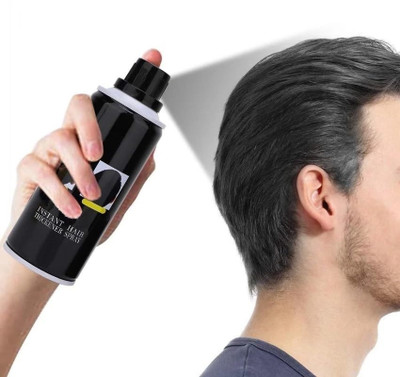 GULGLOW99 Hair Building Fibers Black Color Hair Styling for Men and Women Hair Spray Hair Fiber(120 ml)