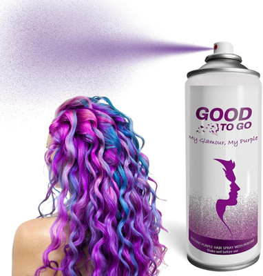 GOOD TO GO PURPLE Color Temporary & Instant Hair Spray | 50ml | Easy to Carry and Apply , PURPLE