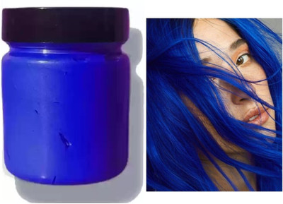 GULGLOW99 BEST INSTANT YELLOW HAIR COLOR WAX FOR BOTH GIRLS AND BOYS , BLUE