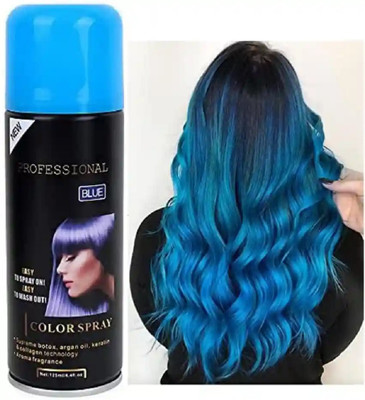Jiwoo 1 Day Temporary Hair Color Spray For Girls, Boys, Women & Men , BLUE
