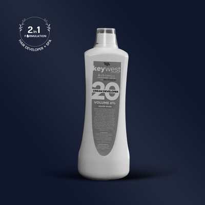 Keywest Professional Hair Developer 20 Volume, 1000ml , White