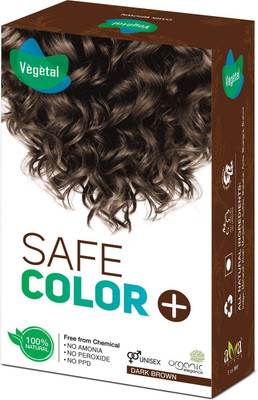 VEGETAL Safe Hair Color Dark Brown , Dark Brown