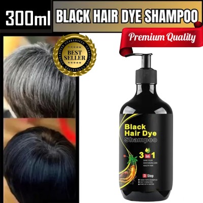 Alia Black Hair Dye Shampoo 3 In 1 Quality Herbal & Organic Strong Hair Shampoo , Black