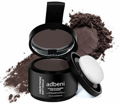 adbeni Root Touch Up Powder –Waterproof, Easy Blend, Natural Look , Dark Brown