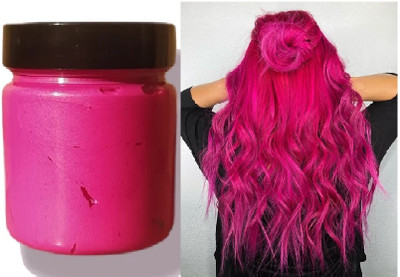 Jiwoo Pink Temporary Hair colour wax Hair Wax(100 g)