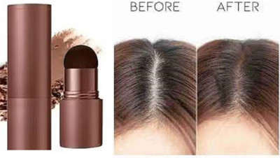 Lui Pui Quick Root Touch-Up | Waterproof Hair Root Concealer , brown