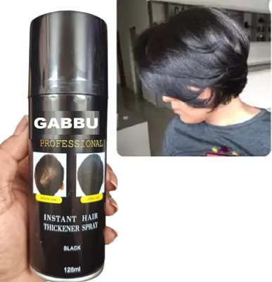 GABBU Hair Color Root Cover Up Temporary Gray Concealer Spray./6** , black