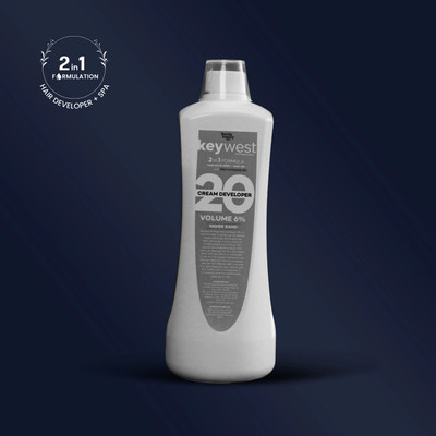 Keywest Professional Hair Developer 20 Volume, 1000ml , White