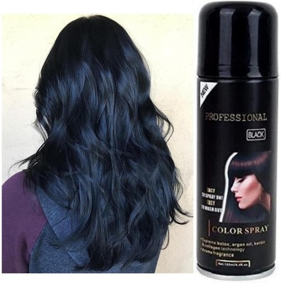 YAWI Temporary Hair Color Spray Black Hair Spray Bhanu Extreme Hair Volumizer Hair Spray(125 g)