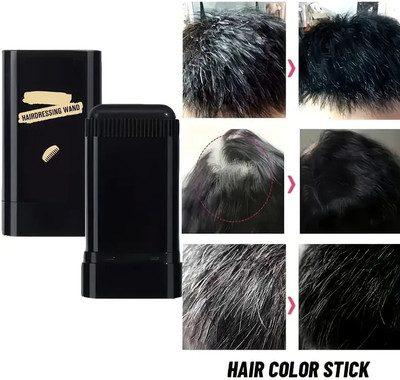 Arcanuy 2 in 1 KOREAN Hair Color Stick Waterproof , black