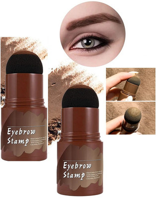 tanvi27 Eyebrow Stamp Waterproof, One Step Brow Stamp Stencil Kit Eyebrow Stamper Eyebrow Stencil(3)