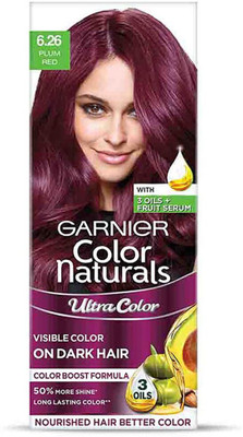 GARNIER Hair Colouring Creme, Color Naturals, Shade: 6.26 , Plum Red