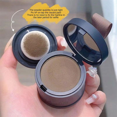 EVERERIN Root Cover Up Hairline Shadow Powder, Hairline Powder -Black Hair Powder BROWN STRONG HOLD Hair Volumizer ALL HAIR TYPE(4 g)