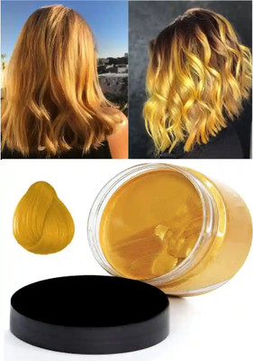 Jiwoo Gold Temporary Hair colour wax For Women & men Hair Wax(100 g)