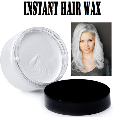 ADJD Hair Styling Color Wax For Strong Hold And Volume For Highlights , WHITE