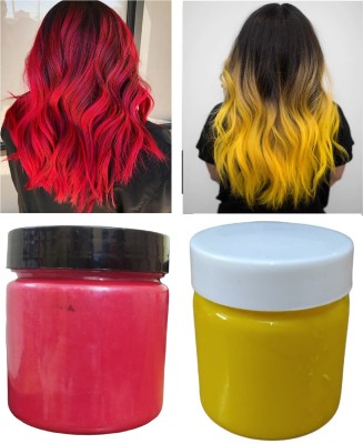 ADJD Hair Wax Men & Women Color Wax Styling Temporary Hair Wax Natural Hairstyle... , RED, YELLOW