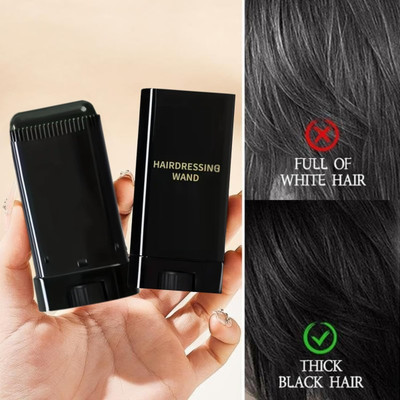 Rudvya Hair Colour Stick- For Roots & Grey Coverage , Black