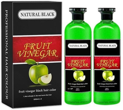 Aaxyone fruit vinegar Ammonia Free 10 Minutes Hair Color Colour Gel A + B 250ML Each , Black