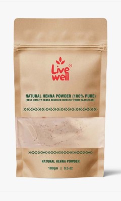 LIVEWELL Natural Henna Powder for Hair Coloring (100g) , Black And Brown