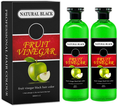 SHINGALA Hair Color Fruit Vinegar Hair Dye Color For Both Men Women Ammonia Free Color , BLACK