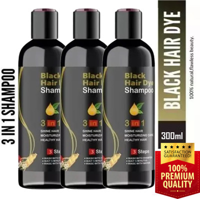 UPASTHIT Black Hair Dye Shampoo 3 In 1 Quality Herbal & Organic Weak Hair Shampoo , Black