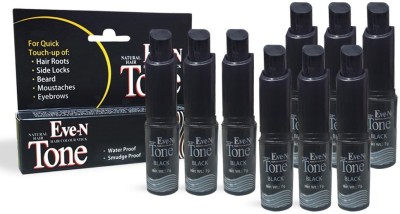 EVE-N Tru Tone Semi Permanent Hair Dye Stick, 7g-Set Of 9pcs , Black