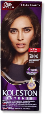 Wella Koleston Color Cream Tube, 304/0 Medium Brown, 60ml , Medium Brown