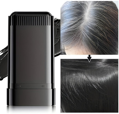 FLORERO Instant Hair Color Stick Waterproof, Sweat-Proof , Black