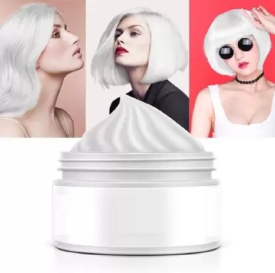 Libline Temporary Hold Volume For Highlights, Instant Hairstyle Special Wax White Hair Cream(100 g)