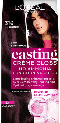 L'Oréal Paris Casting Creme Gloss Hair Colour |Radiant & No Ammonia , Burgundy - 316