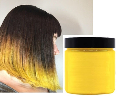 Yuency COLOR Hair Styling Color Wax For Strong Hold And Volume For Highlights , YELLOW