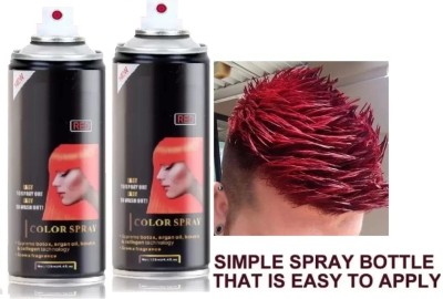 Emijun Temporary hair color Spray instant hair colour red , red