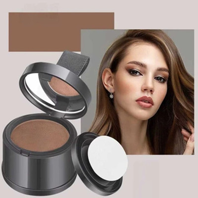 DARVING Root Touch Up for Grey Hair Stain-Proof Hair Color Powder , BROWN