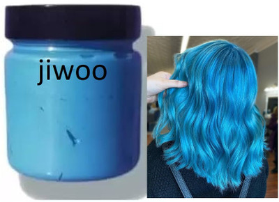 Jiwoo Sky Blue Temporary Hair colour wax Hair Wax(100 g)