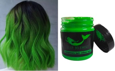 BLUEMERMAID New Green Hair Wax Color Temporary Hair Dye Wax Natural Instant Hairstyle Cream , GREEN