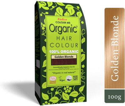 Radico Colour Me Organic Allergy Safe Hair Colour for Men & Women | No Ammonia & PPD , Golden Blonde