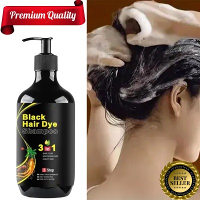 Alia Black Hair Dye Shampoo 3 In 1 Quality Herbal & Organic Weak Hair Shampoo , Black