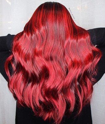 Luster Shine Temporary Red Hair Print Wax Natural Hairstyle Cream , RED