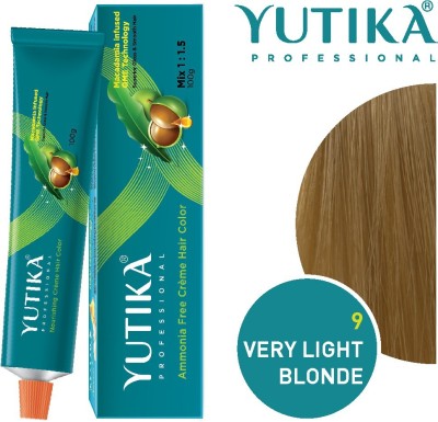 Yutika Professional Creme Hair Color , Very Light Blonde 9.0