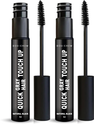 Desi Crew Instant Hair Touch-Up for Gray Coverage | Root Concealer & Hairline Color Stick , BLACK