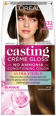 L'Oréal Paris Casting Creme Gloss With Glycolic Gloss Complex , 532 Salted Caramel
