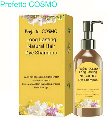 Prefetto COSMO Simple Hair Color Solution – Japanese Shampoo – 1 Bottle , Black
